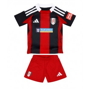 Fulham Borta Kläder Barn 2024-25 Kortärmad (+ Korta byxor)